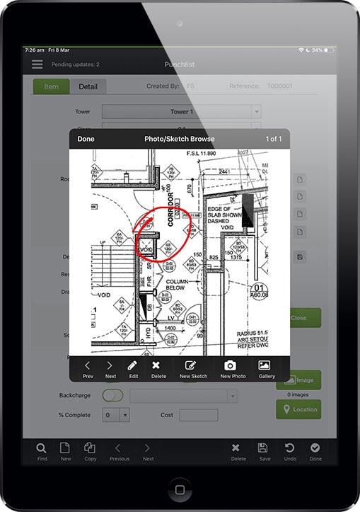 Data capture iPad